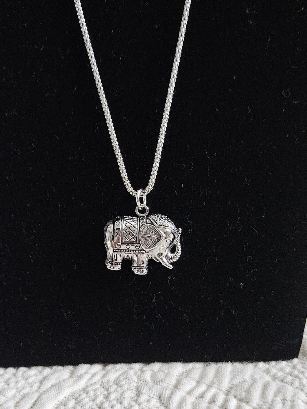 Silver Elephant Pendant - Women Jewelry